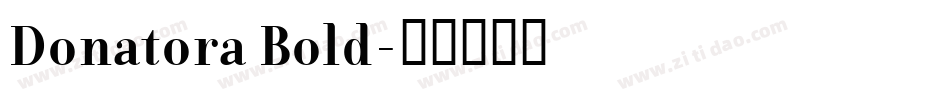 Donatora Bold字体转换